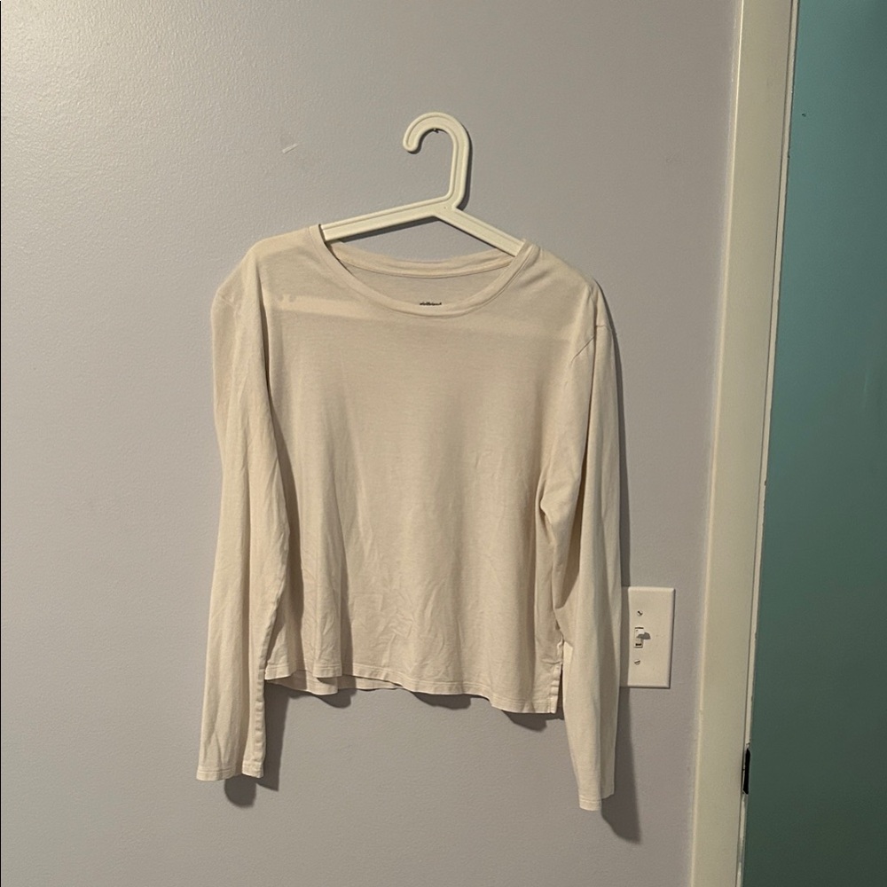 Girlfriend Collective Cream Long Sleeve Top